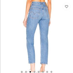 Levi’s cropped wedgie straight light wash jeans